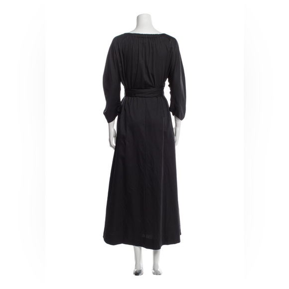 Mara Hoffman: Black Wrap Dress, Size 2X, Linen - Picture 5 of 5